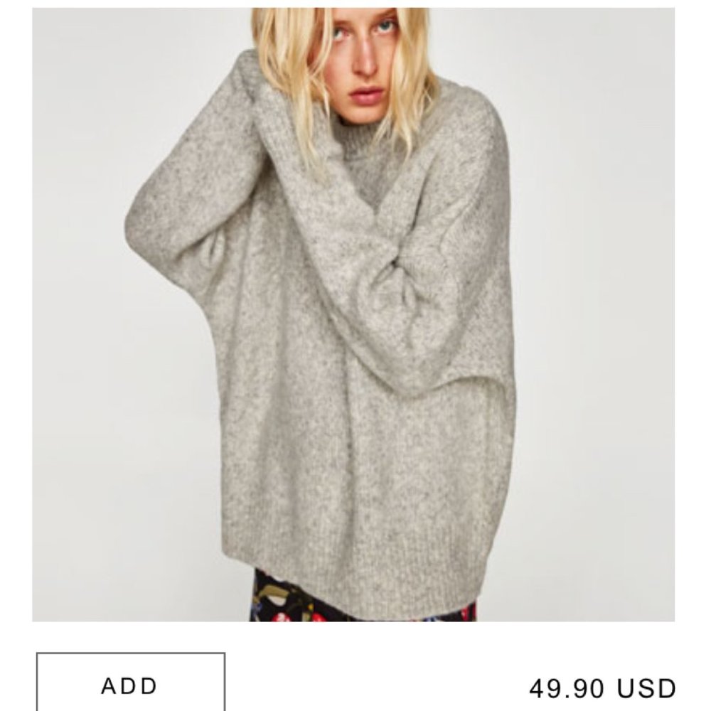Zara oversized knit sweater